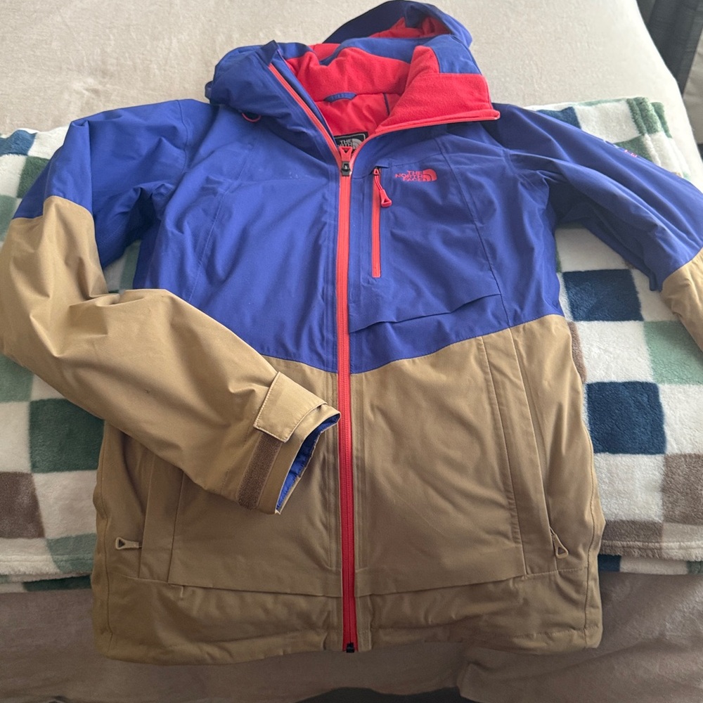The North Face Blue and Orange Jacket